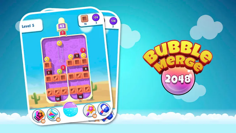 Bubble Merge 2048