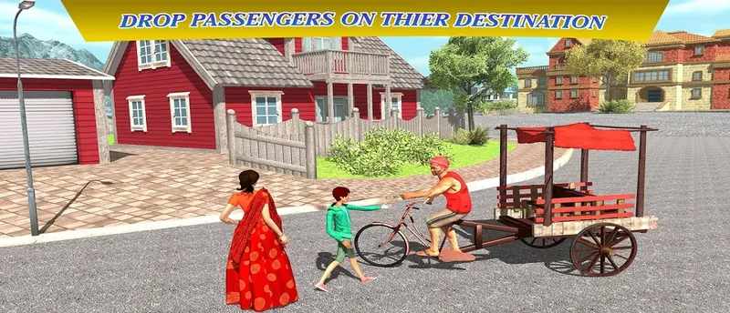 City Cycle Rickshaw Simulator 2020