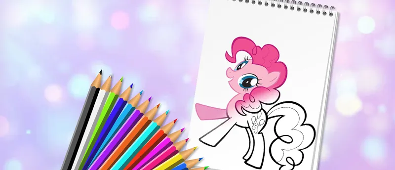 Cute Pony Coloring Book