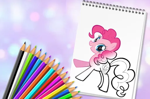 Cute Pony Coloring Book