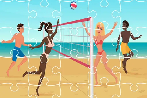 Beach Volley Ball Jigsaw