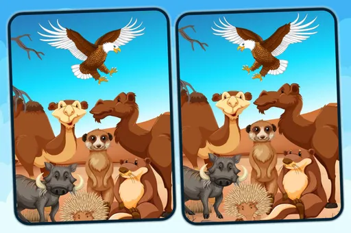 Spot 5 Differences Deserts