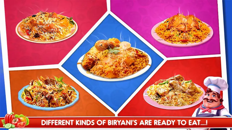  Biryani Recipes and Super Chef Cooking Game 