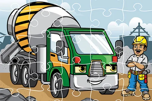 Construction Trucks Jigsaw