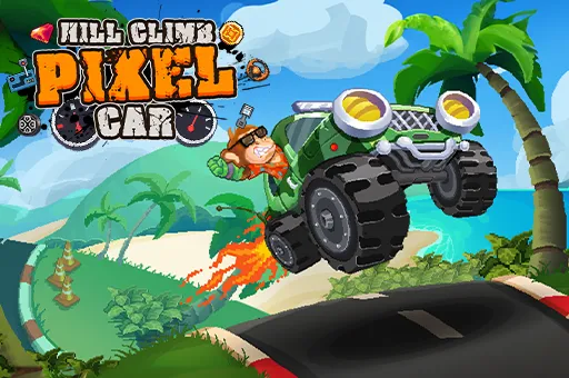 Hill Climb Pixel Car