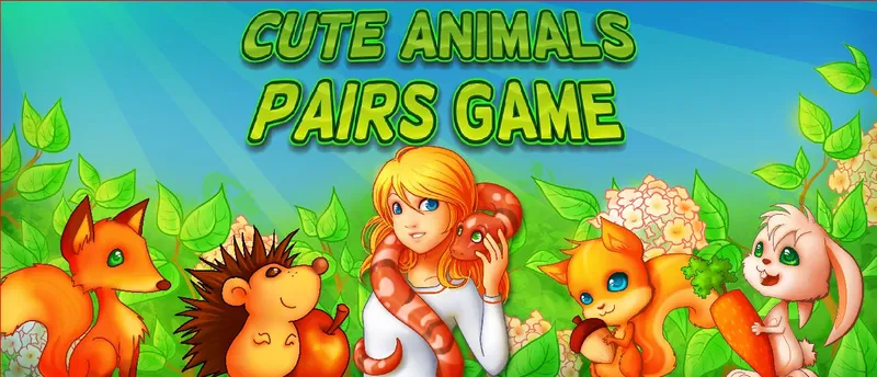 Cute Animals Pairs Game