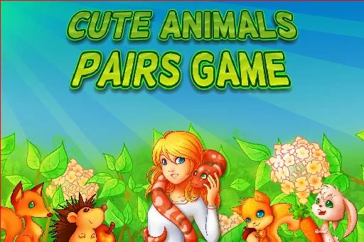 Cute Animals Pairs Game