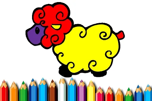 Baby Sheep Coloring Game