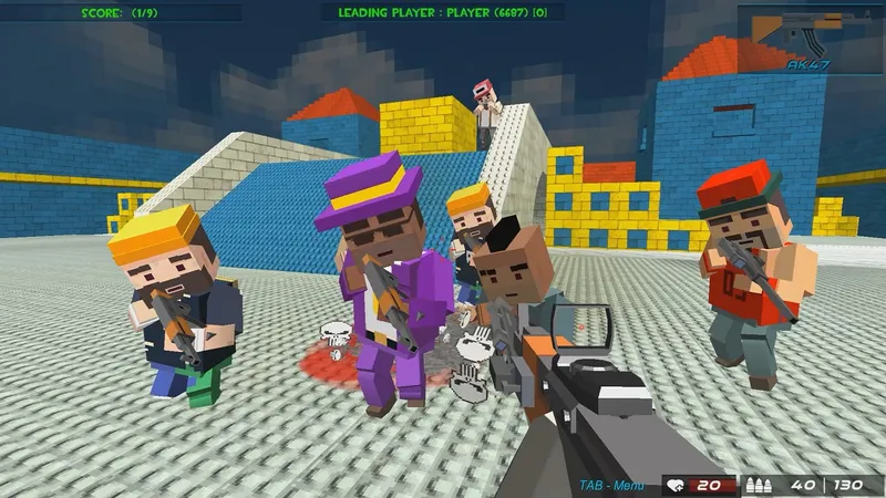 GunGame shooting warfare blocky gangster