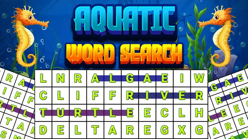 Aquatic Word Search