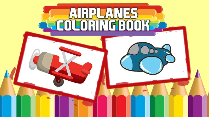 Airplanes Coloring Book