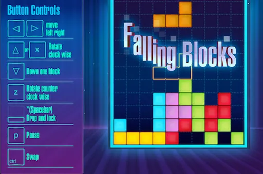 Falling Blocks the Tetris Game