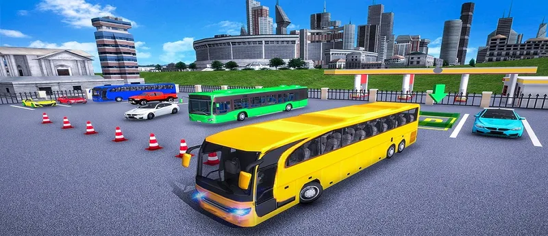 Modern Bus Parking Advance Bus Games