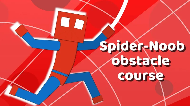 Spider-Noob obstacle course