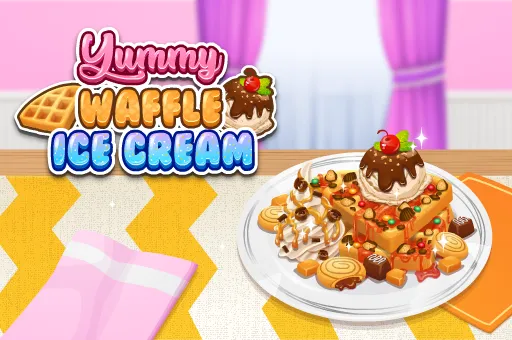 Yummy Waffle Ice Cream