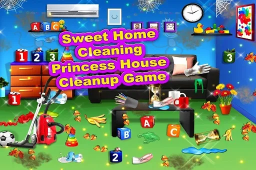 Sweet Home Cleaning : Princess House Cleanup Game