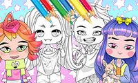 Chibi Doll Coloring & Dress Up