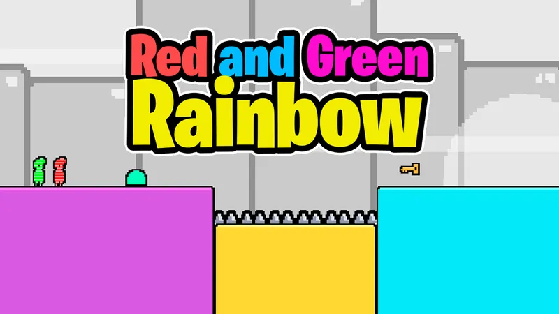 Red and Green Rainbow