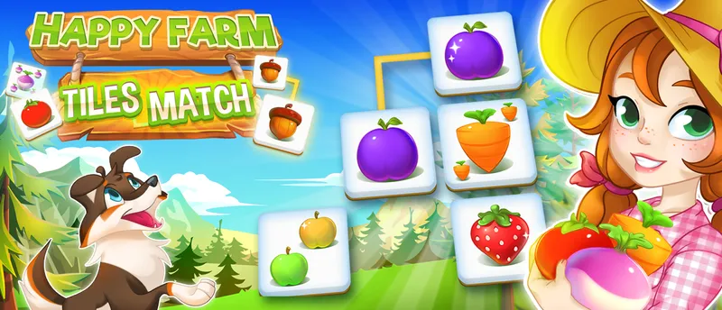 Happy Farm Tiles Match 