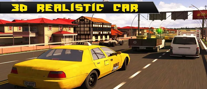 Crazy Taxi Car Simulation Game 3D