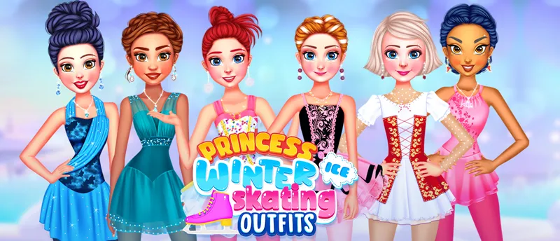 Princess Winter Ice Skating Outfits