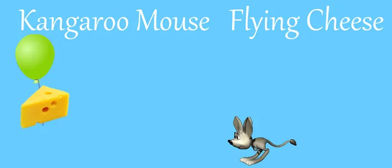 Kangaroo Mouse Flying Cheese