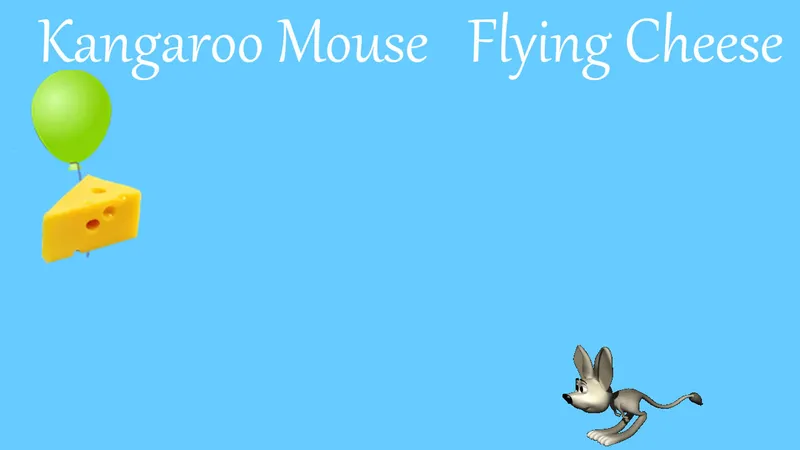 Kangaroo Mouse Flying Cheese