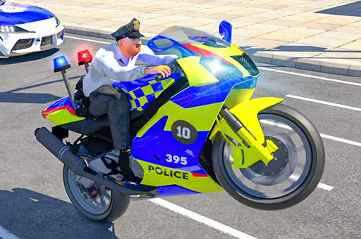 Police Bike Stunt Race Game