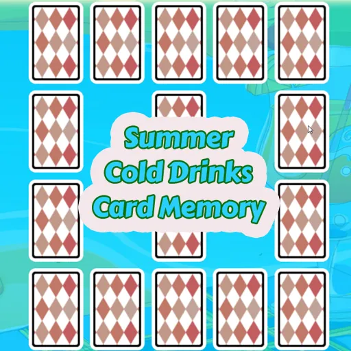 Summer Cold Drinks Card Memory