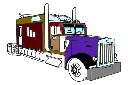 American Trucks Coloring