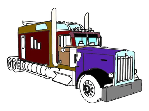 American Trucks Coloring