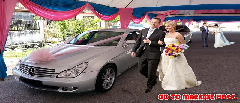 Luxury Wedding Taxi Driver City Limousine Driving