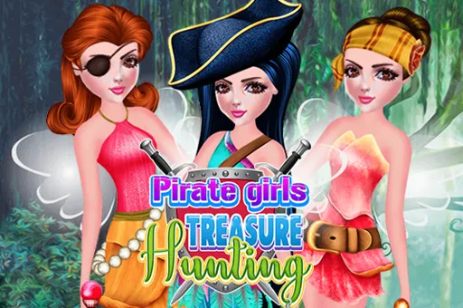 Pirate Girls Treasure Hunting