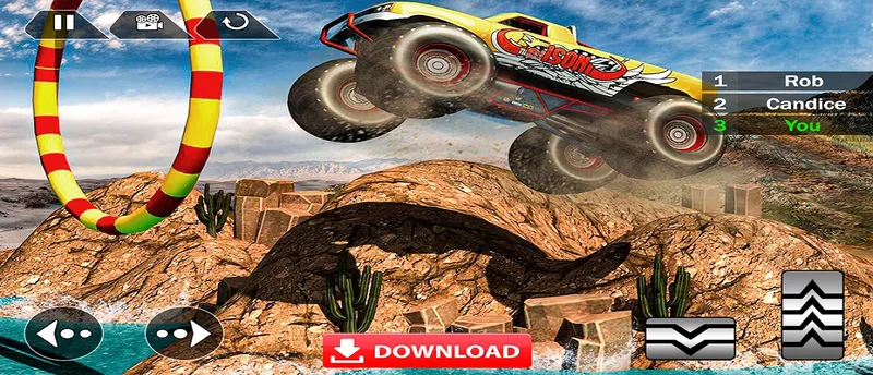 Mega Truck Race Monster Truck Racing Game