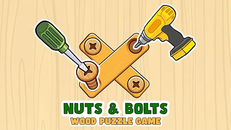 Nuts & Bolts Wood Puzzle Game