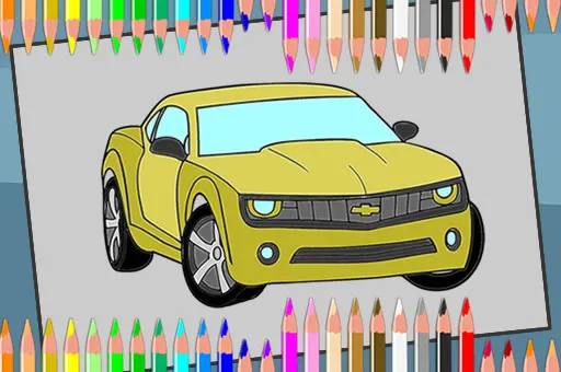 American Cars Coloring Book