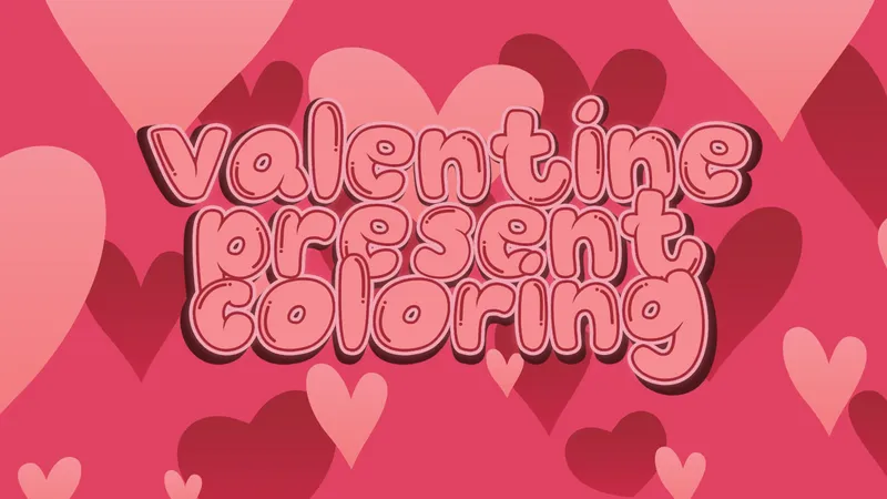 Valentine Present Coloring