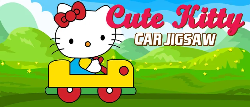 Cute Kitty Car Jigsaw