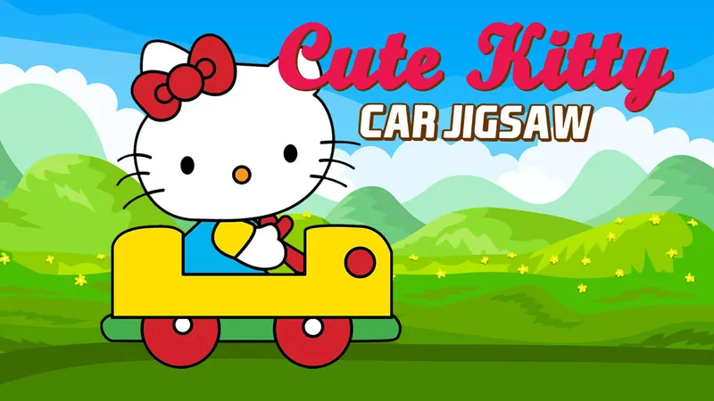 Cute Kitty Car Jigsaw