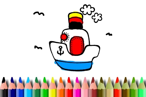 BTS Boat Coloring