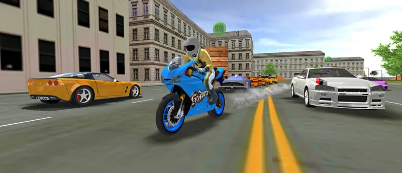 Sports bike simulator Drift 3D