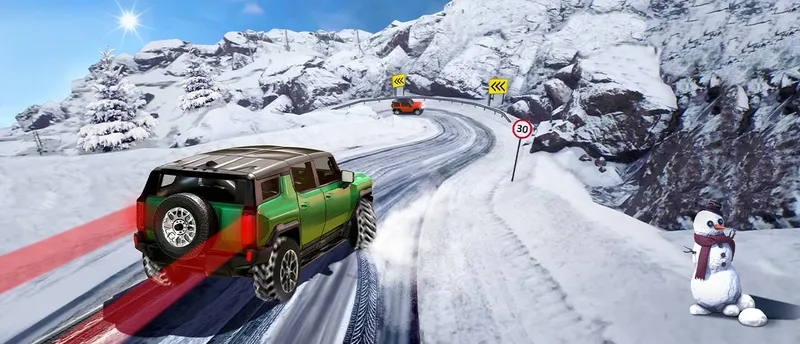 SUV Snow Driving 3d