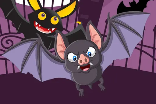 Scary Midnight Hidden Bats