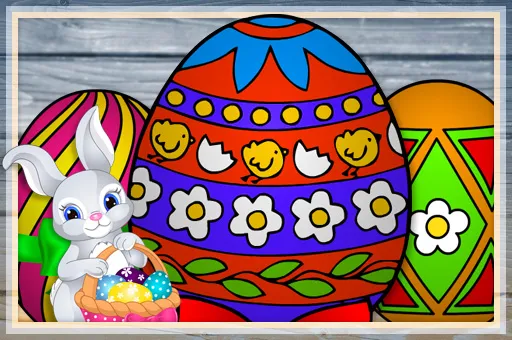 Handmade Easter Eggs Coloring Book