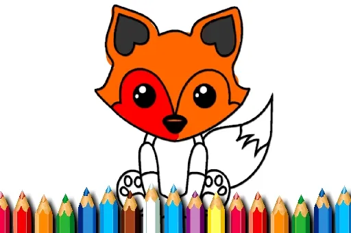 Fox Coloring Book