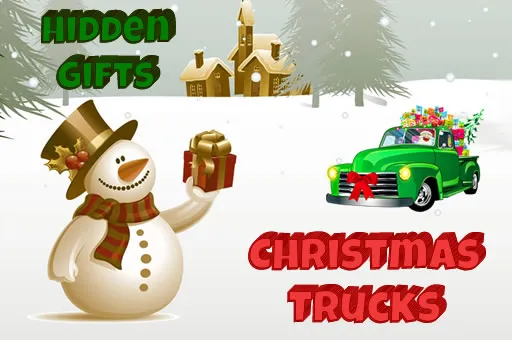 Christmas Trucks Hidden Gifts