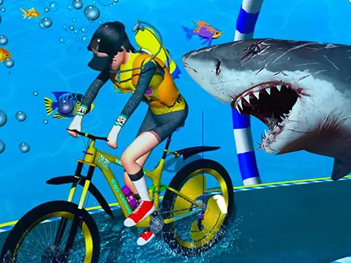 Under Water Bicycle Racing