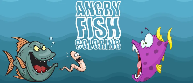 Angry Fish Coloring