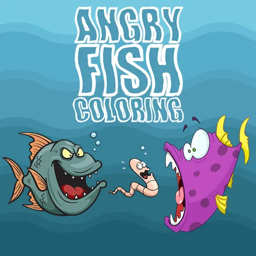 Angry Fish Coloring