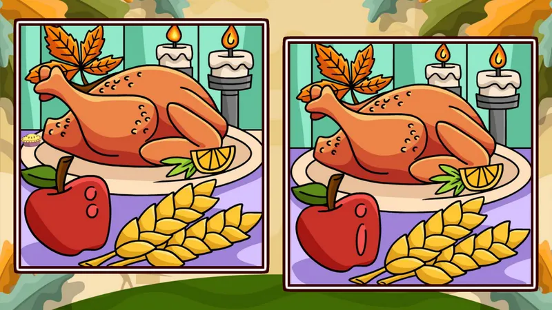 Thanksgiving Spot The Differences